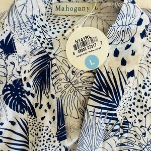 NWT Women’s cotton cheetah in palms robe